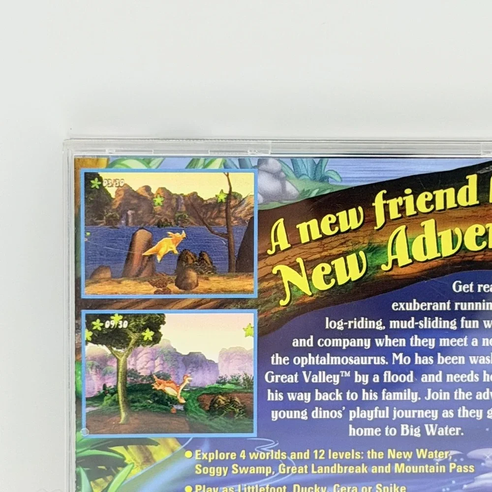 Vintage The Land Before Time Big Water Adventure Sony PS1 Video Game TDK NTSC E